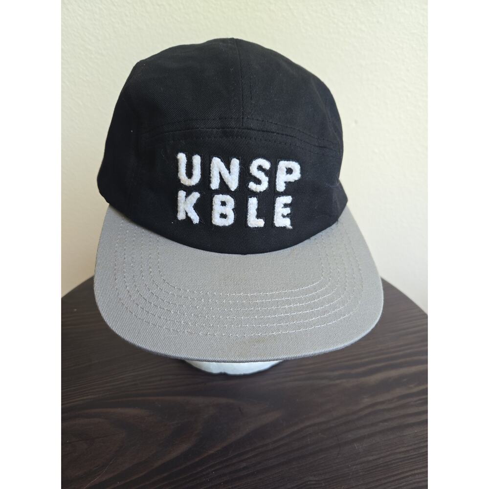 Unspeakable Baseball Cap Hat Blue Spellout Dad Hipster Adjustable New